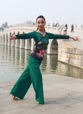 兰草莞儿 杨艺馨梅广场舞服装 秋冬新款套装 66020 96020