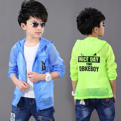 童装男童外套夏装2017新款潮儿童防晒衣薄款透气宝宝防晒服空调衫