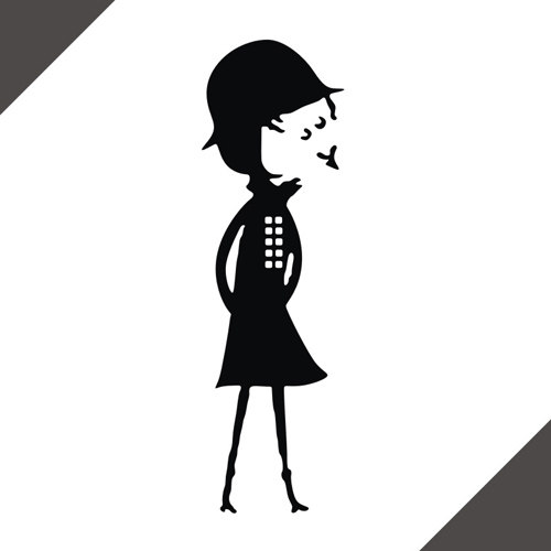 汽车反光贴纸装饰拉花 车身可爱14200漂亮的小姑娘 定制