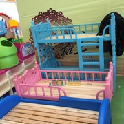 幼儿园塑料床午睡床小床上下床，宝宝床午休儿童床木板床婴儿床