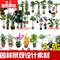 上下架计划:园林景观设计素材PSD高清花卉植物盆景效果图后期室内室外PS鲜花