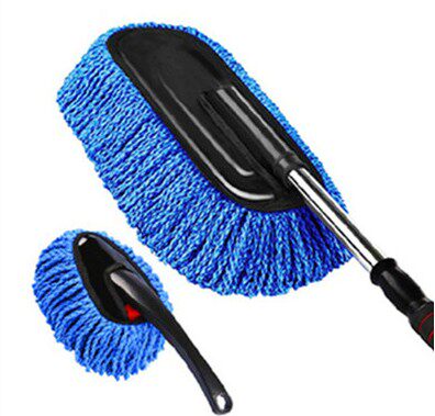 可拆卸伸缩蜡拖 扁蜡刷清洁刷 汽车车掸纳米擦车除尘车刷大小一套