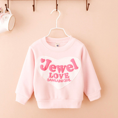 新款童装女宝宝秋款卫衣女童卫衣秋小童宝宝卫