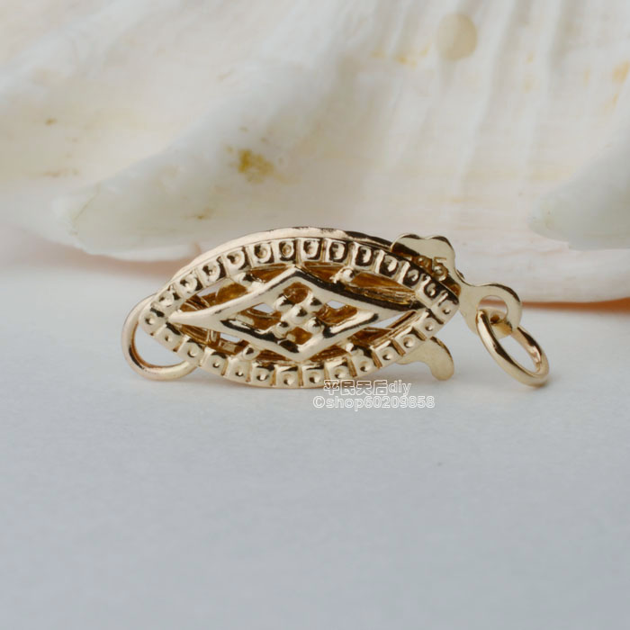 Pure 14k gold Necklace clasp Bracelet clasp Pearl Jade buckle 14k Goldfish Tail hook button diy Accessoriesin the Jewelry/Diamond/Jade/Gold , K gold jewelry, Other category - from Buy2taobao.com to provide professional Taobao agent buy service