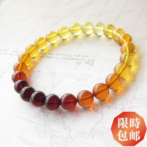Gradient Rainbow Natural amber baby Female models Dubbo Amber Blood Perot String bracelet Wang Peachin the Jewelry/Diamond/Jade/Gold , Natural amber (New) , Bracelets category - from Buy2taobao.com to provide professional Taobao agent buy service
