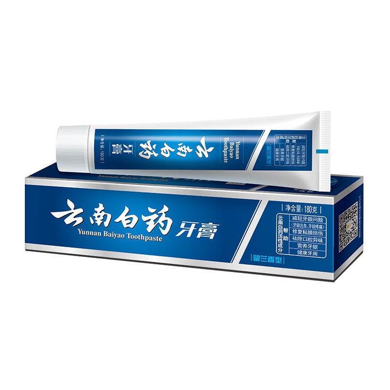 【天猫超市】云南白药牙膏留兰香型180g减轻牙龈出血祛除口腔异味