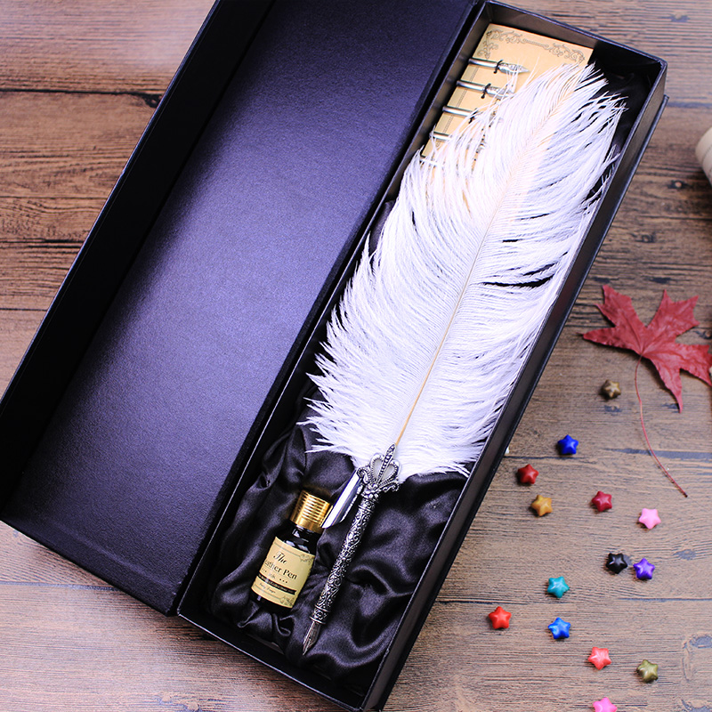 European style Vintage quill pen Ostrich pen Dip pen high-grade gift suitin the Electronic Dictionary/Electronic paper book/Stationery , Pens/Writing Tools , Pen category - from Buy2taobao.com to provide professional Taobao agent buy service