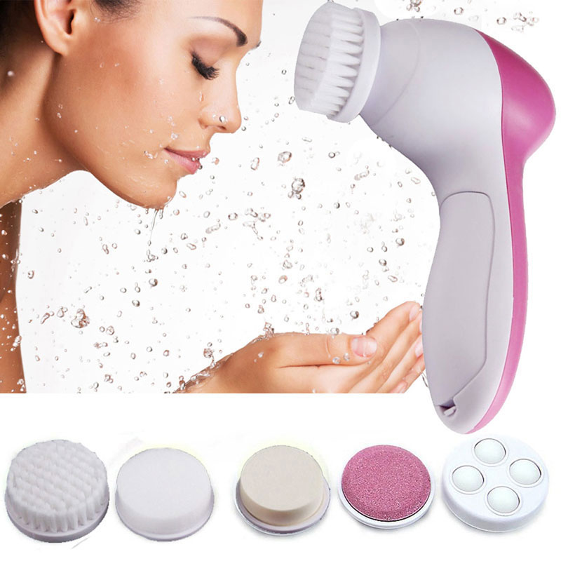 Hot Sale Electric Facial Cleaner Brushs 5 in 1 Face Skin Dee在类目 电脑硬件/显示器/电脑周边, 电脑周边, 光盘盒/CD包中 - 来自Buy2taobao.com提供专业的淘宝代购服务