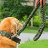 大型犬牵引绳带项圈 遛狗绳 结实耐拉 八股编制 金毛藏獒阿拉斯加