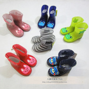 出口日本正单可爱卡通轻便防滑水晶，儿童雨鞋宝宝雨靴套鞋水鞋