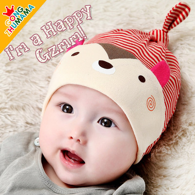 标题优化:新生儿帽纯全棉婴儿帽子 0-3-6个月套头帽春秋冬0-1岁宝宝胎儿帽