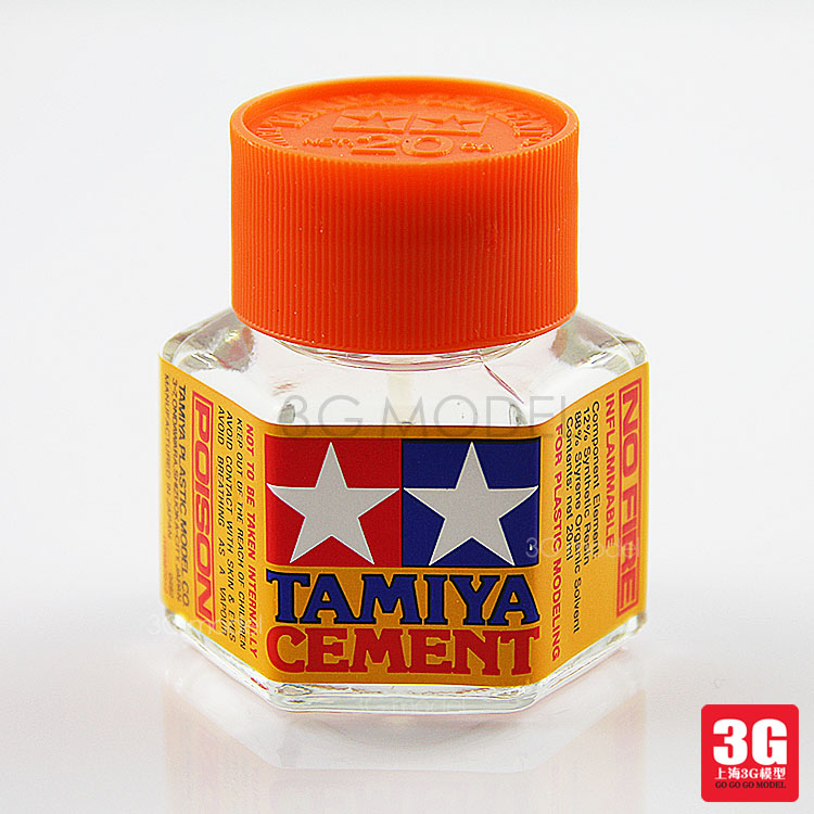 【3g模型】田宫工具 87012 塑料拼装模型专用 田宫胶水 黄盖20ml