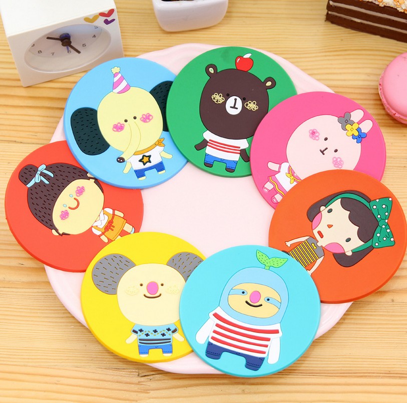 防滑垫  卡通动物硅胶隔热杯垫 创意碗垫餐垫 可爱隔热垫|msdalam kategori pinggan mangkuk, Cup/cawan/cerek, coaster - dari Buy2taobao.com untuk memberikan perkhidmatan ejen Taobao profesional membeli