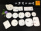 上下架计划:味碟日式寿司碟密胺仿瓷餐具调料调味碗塑料长方盘白色四方油碟子