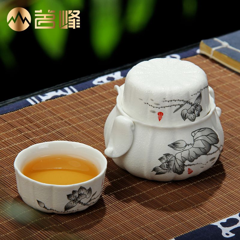 Ming Feng Ceramic kung fu tea Snowflake Quik to work in an office tea set simple and easy tea set suitin the Tableware , Tea set , Kung Fu Tea category - from Buy2taobao.com to provide professional Taobao agent buy service