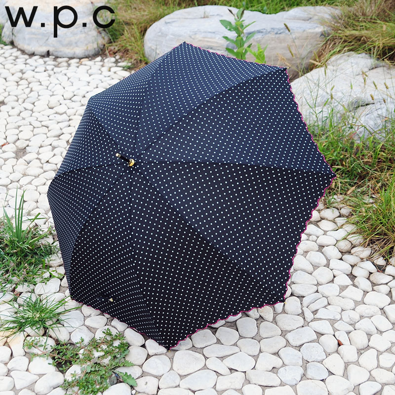 Wpc.防雨防紫外线优雅清新长柄晴雨伞圆点扇贝边款4272在类目 居家日用, 伞/雨具/防雨/防潮, 伞中 - 来自Buy2taobao.com提供专业的淘宝代购服务