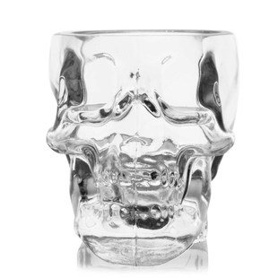 满4只水晶骷髅头伏特加威士忌，酒杯创意骷颅头白酒杯(白酒杯)洋酒杯