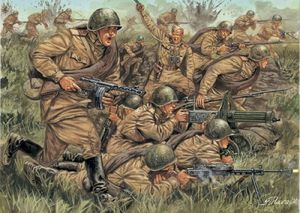 模玩之星意大利 6057 1\/72 苏联 二战步兵 IT60