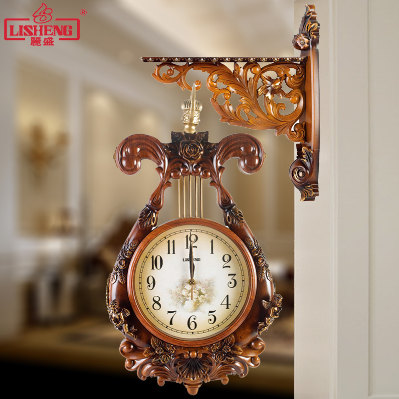 Rising European style Two-sided Wall clock a living room Mute Modern simplicity angel Wall clock Countryside originality Clock Wall hanging clocks and watchesin the Home Daily , Bell , Wall clock category - from Buy2taobao.com to provide professional Taobao agent buy service
