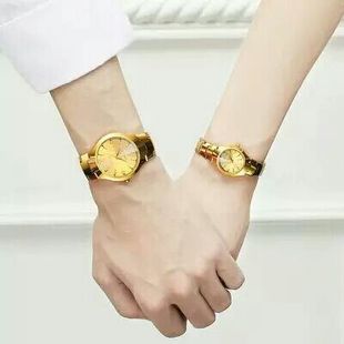 情侣手表一对韩版潮流防水学生简约时尚男女士手表钨钢石英情侣表