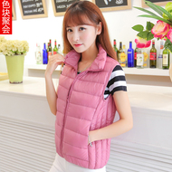 <em>马甲 女</em> 时尚 冬韩版 <em>羽绒</em> 秋冬 棉坎肩<em>双面穿</em> 马