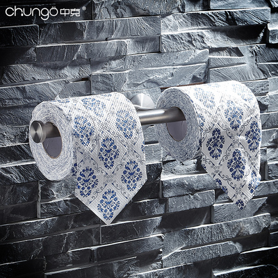 304不锈钢拉丝创意多功能洗手间卫生间纸巾架卷纸架厕纸架放纸架