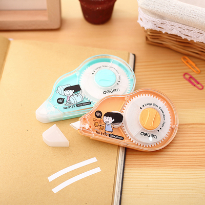 得力8153修正带女孩子系列改正带涂改带改错带30m改正带学生文具