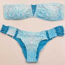 купальник 新款澳洲品牌 外贸原单bikini 抹胸半包臀比基尼 高品质泳衣 女