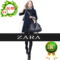 上下架计划:ZARA专柜正品2014秋冬新款百褶袖明星同款加厚加绒格子长袖连衣裙