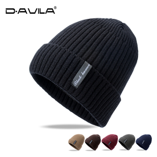 毛线帽秋冬季男女时尚，套头帽韩版潮加绒加厚针织帽，保暖帽包头帽子