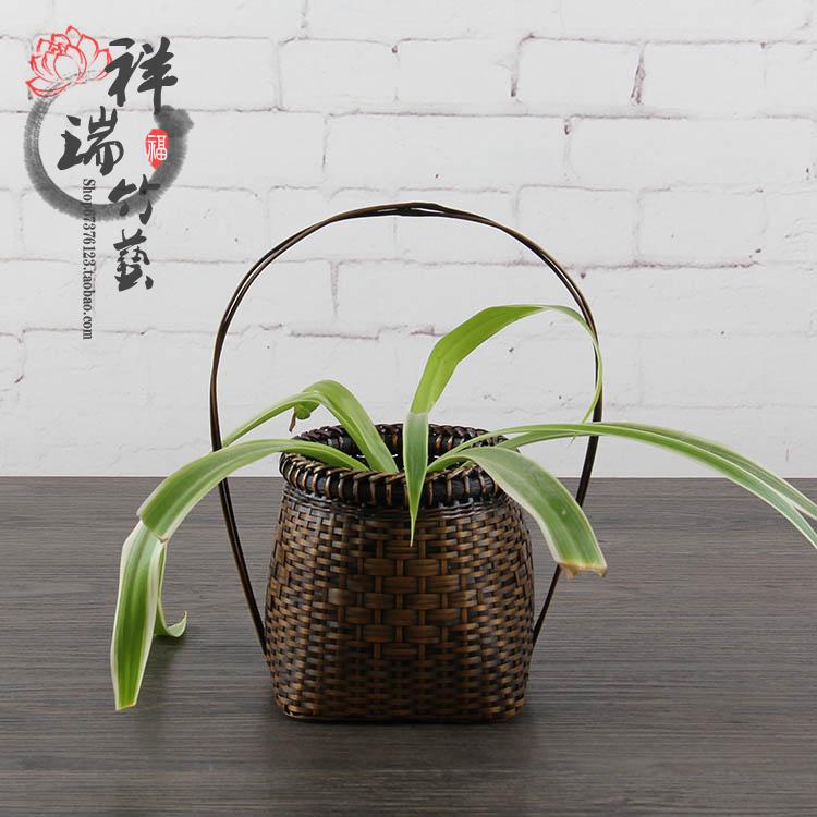 日式竹编花器 花瓶花篮 插花桶 花入 禅学 古典花器 会所茶楼摆件|ruв категории Домашний быт, ваза/цветок/искусственные цветы/моделирование украшения, цветок/ваза, корзинка - от Buy2taobao.com для оказания профессиональной услуги покупки агента Taobao