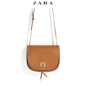 ZARA 女包 双翻盖斜背包 14312104105