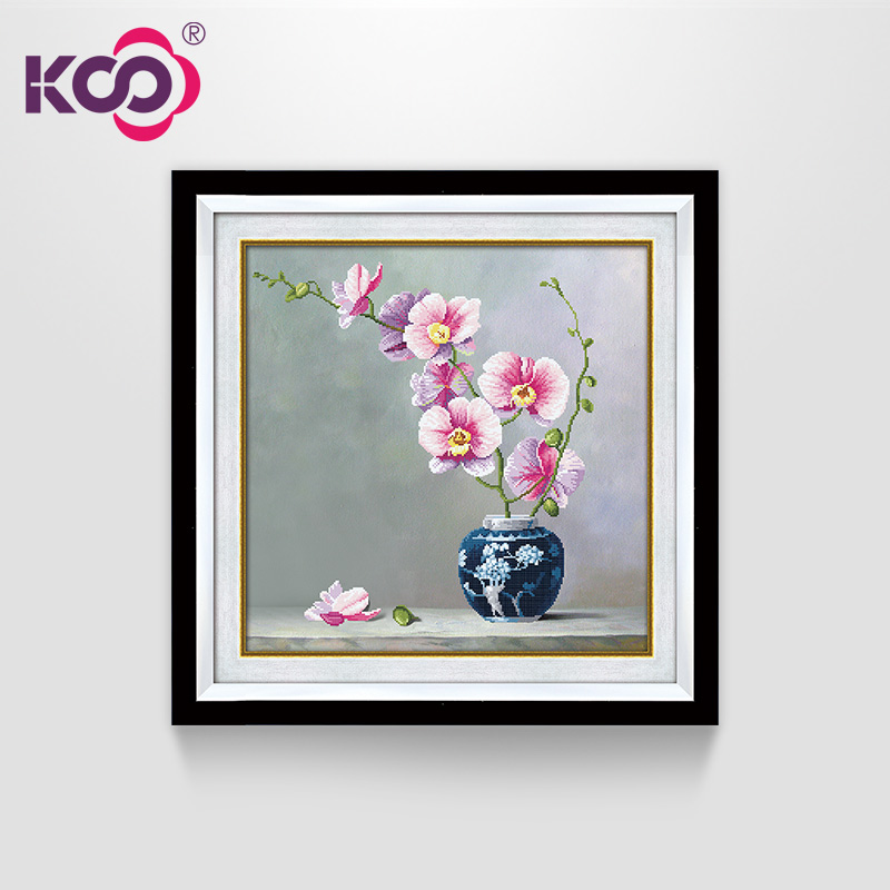 ks十字绣线绣客厅餐厅新款3D印花布简约现代花卉小幅挂画清兰优雅在类目 居家布艺, 十字绣及工具配件, 十字绣套件中 - 来自Buy2taobao.com提供专业的淘宝代购服务