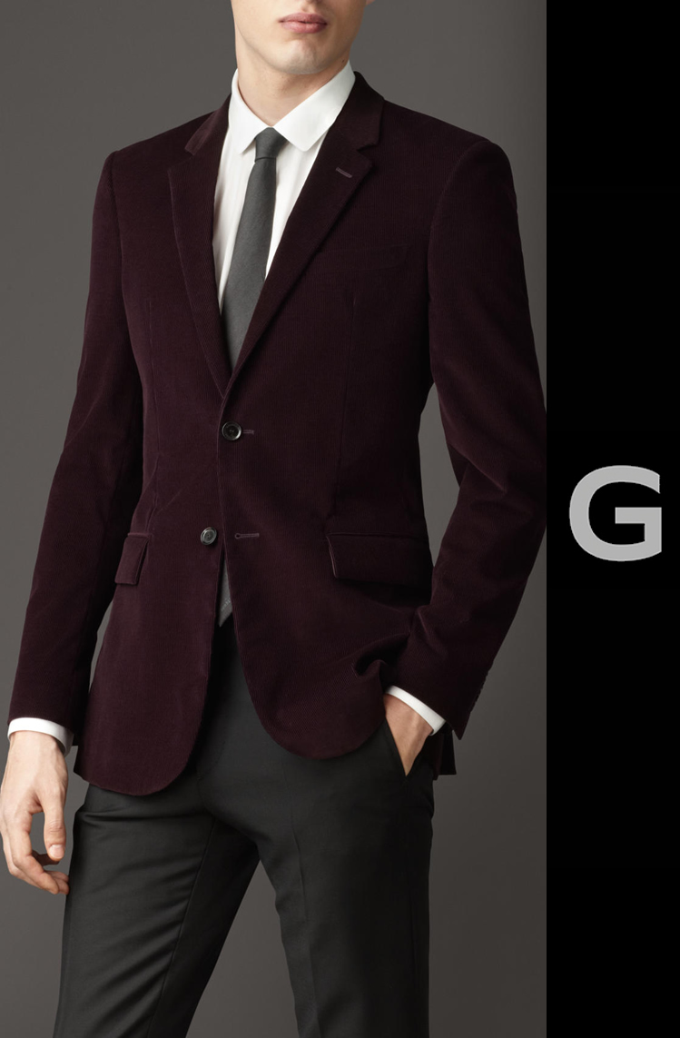 quality recommend Hong Kong special counter Agency purchase business affairs leisure time Men's singles suit Self cultivation Type version Claret corduroy coatin the Men's clothing, Suits category - from Buy2taobao.com to provide professional Taobao agent buy service