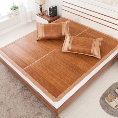 简森凉席1.8m床竹席宿舍学生竹凉席子夏季双面折叠单双人1.5米1.2