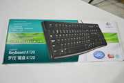 罗技k120有线键盘防水静音，办公家用打字键盘，有线usb电脑键盘正