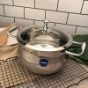 美达莱古尔加厚304食品级，不锈钢锅家用复底汤锅，带玻璃盖弧形20246
