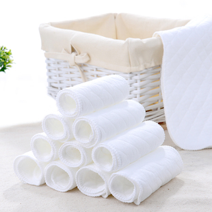 10片装 棉布尿布透气新生儿生态棉可洗布尿片尿布婴儿用品
