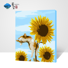 DIY数字油画宫崎骏龙猫 客厅卡通动漫大幅手绘