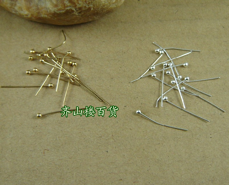 DIY饰品串珠配件铜材质2毫米镀金色/银色圆头针T针1元20根在类目 饰品/流行首饰/时尚饰品新, DIY配件, 针中 - 来自Buy2taobao.com提供专业的淘宝代购服务
