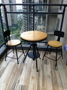 阳台桌椅户外桌椅三件套件组合酒吧咖啡休闲桌椅铁艺美式高档欧式