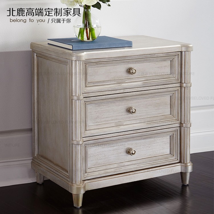 北鹿高端定制家具美式欧式新古典轻奢实木床头柜边柜hoc-201在类目 住宅家具, 柜类, 床头柜中 - 来自Buy2taobao.com提供专业的淘宝代购服务