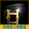 上下架计划:奢华大牌H扣真皮男士皮带纯牛皮青年腰带双面平滑扣皮带商务裤带