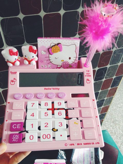 大台式hellokitty卡通太阳能KT计算器凯蒂猫可爱计算机 KT送笔|ruв категории электронный словарь/электрический бумажных книг/канцелярские принадлежности, калькулятор - от Buy2taobao.com для оказания профессиональной услуги покупки агента Taobao