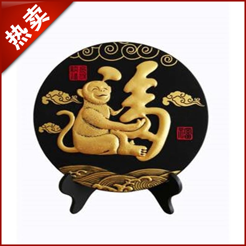 Golden Monkey Hannaford Enjoy Art plate Home Furnishing decoration purify atmosphere Friend environmental protection Healthy A birthday presentin the Home accessories , Carving , Carbon carving (Free hanging plate) category - from Buy2taobao.com to provide professional Taobao agent buy service
