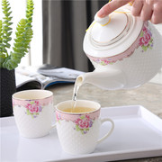 骨瓷茶壶茶杯套装送盘陶瓷茶具茶壶套装带过滤凉水壶凉水杯家用