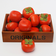 高仿真水果假水果蔬菜模型 家居橱柜装饰品道具仿真柿子 加重型