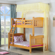 上下床蚊帐 双层子母床儿童衣柜床高低床打墙伸缩1.2m1.35米蚊帐