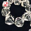 天然白水晶钻石形状不规则 随形切面散珠半成品手工diy配件