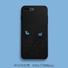 黑猫创意适用苹果8plus手机，壳个性iphone6s超薄壳，7代全包壳可挂绳